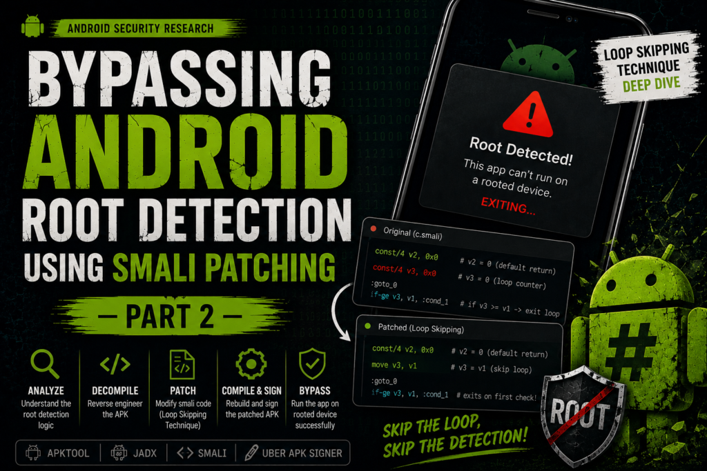 Bypassing Android Root Detection Using Smali Patching — Part 2