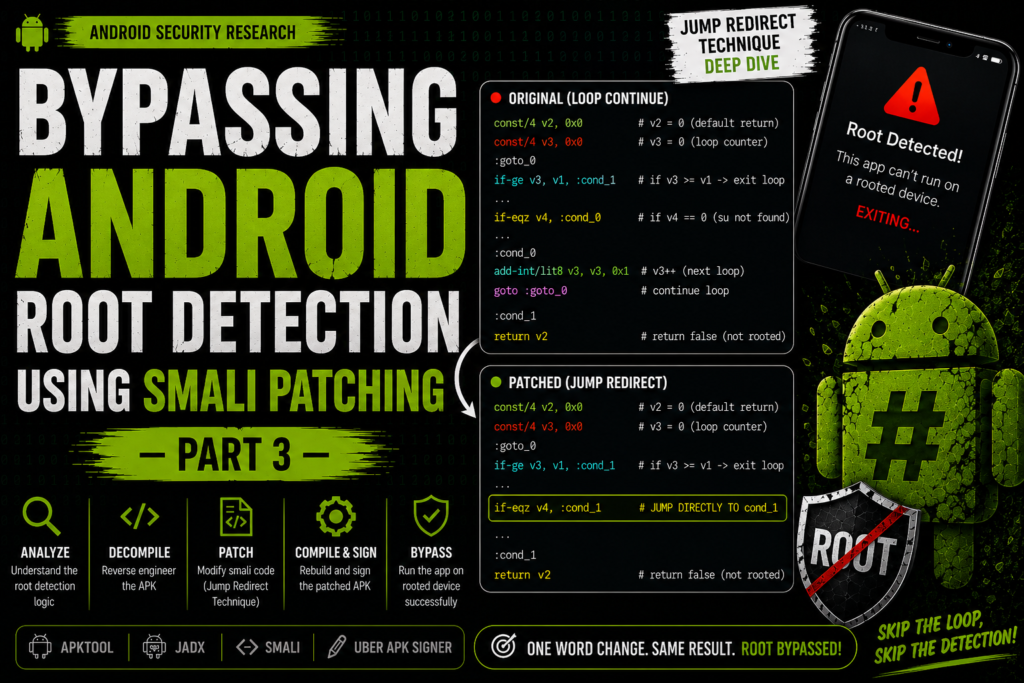 Bypassing Android Root Detection Using Smali Patching — Part 3